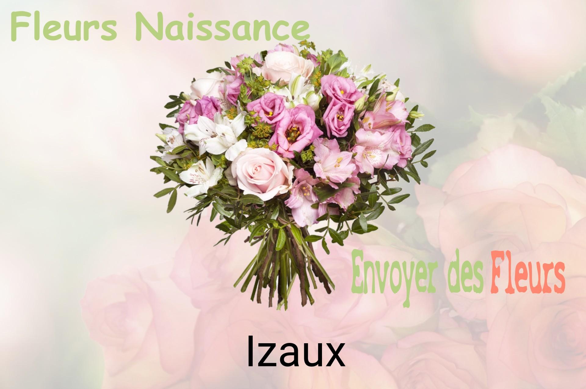 Bouquet de fleurs de naissance livré à Izaux